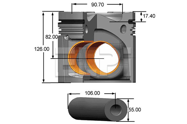 Piston LP181 2245 STD ELPI